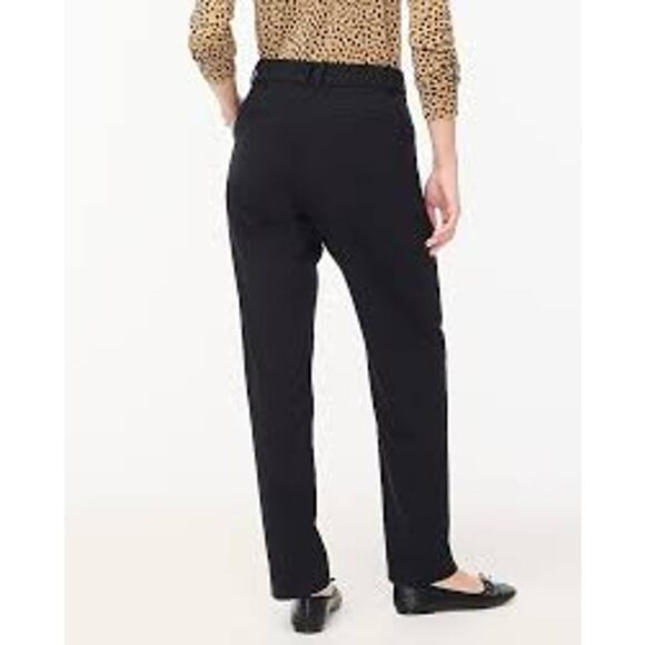 J. Crew Pleated Trouser Womens Size 12 Black NWT NEW Retail $ 118 - Picture 1 of 9